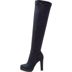 Buty zimowe damskie: Laura Biagiotti Kozaki na obcasie navy