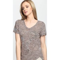Bluzki damskie: Khaki T-shirt Feelings