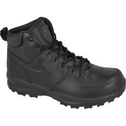 Czarne Buty zimowe Nike Manoa Leather M 454350-003. Czarne buty zimowe sportowe męskie Nike, na sznurówki. W wyprzedaży za 399,00 zł.