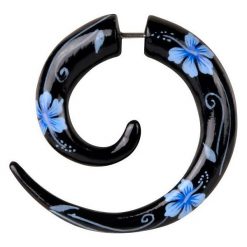 Wildcat Fake Wood Flower IV Kolczyk - Earpin czarny. Czarne kolczyki damskie marki Wildcat, ze stali. Za 42,90 zł.