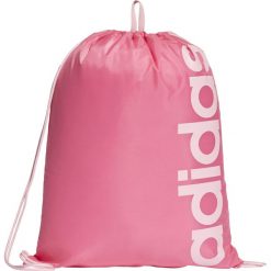 Adidas Performance Linear Core Gymsack Różowy. Różowe plecaki męskie z nadrukiem, z poliesteru. Za 56,95 zł.