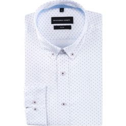 Koszule SIMONE KDWS000522. Białe koszule męskie Giacomo Conti, m, bez wzorów, z bawełny, eleganckie, button down, bez rękawów. Za 199,00 zł.