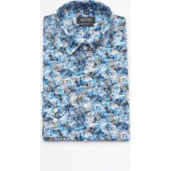 Koszula versone 2900 długi rękaw slim fit niebieski. Niebieskie koszule męskie Recman, m, bez wzorów, bez kołnierzyka, z długim rękawem. Za 169,00 zł.