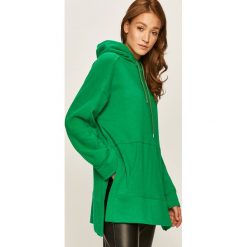 Answear - Bluza. Zielone bluzy damskie ANSWEAR, s, bez wzorów, z bawełny, bez rękawów, z kapturem. W wyprzedaży za 129,90 zł.