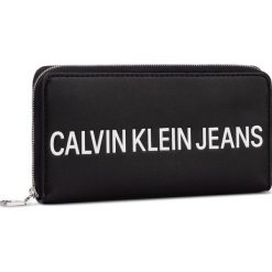 Duży Portfel Damski CALVIN KLEIN JEANS - Sculpted Zip Around K60K605900 BDS. Czarne portfele damskie Calvin Klein Jeans, bez wzorów, z jeansu. Za 269,00 zł.