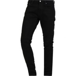 Nudie Jeans TIGHT TERRY Jeansy Slim Fit deep black. Czarne jeansy męskie marki Nudie Jeans, m, bez wzorów. Za 459,00 zł.