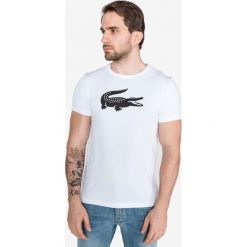 Lacoste Koszulka Biały. Białe podkoszulki męskie Lacoste, xl, z nadrukiem, z bawełny, sportowe, bez kołnierzyka, z krótkim rękawem, krótkie. Za 180,95 zł.