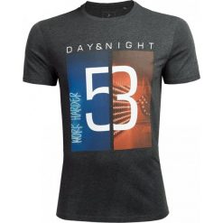 T-shirt męski TSM608 - ciemny szary melanż - Outhorn. Szare t-shirty męskie marki Outhorn, m, melanż, z bawełny. W wyprzedaży za 29,99 zł.