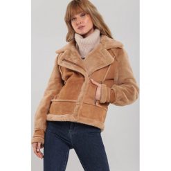 Camelowa Kurtka Chaotic. Brązowe kurtki damskie Renee, na zimę, s, bez wzorów, krótkie, bez kaptura. Za 199,99 zł.