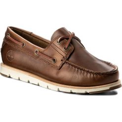 Mokasyny TIMBERLAND - Camden Falls Fg Boa A1MWJ Saha. Pomarańczowe mokasyny damskie Timberland, na co dzień, bez wzorów, ze skóry, bez obcasa, na płaskiej podeszwie, bez zapięcia. Za 599,99 zł.