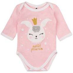 Garnamama Body Dziewczęce Rabbit 80 Różowy. Różowe body niemowlęce Garnamama, bez wzorów, z bawełny, bez rękawów. W wyprzedaży za 24,00 zł.