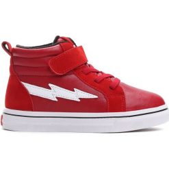Czerwone Buty Sportowe Chilly Morning. Czerwone buciki niemowlęce Born2be, z materiału, z okrągłym noskiem, na platformie. Za 79,99 zł.