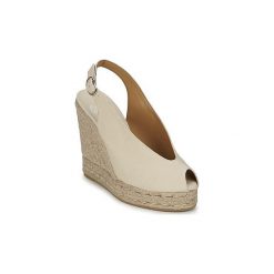 Espadryle Castaner BENITA 10ED. Brązowe espadryle damskie marki Castañer, bez wzorów, bez obcasa. Za 351,20 zł.