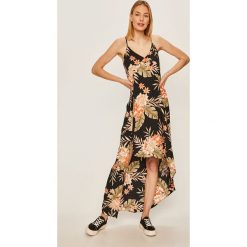 Billabong - Sukienka. Czarne sukienki damskie Billabong, na co dzień, s, w kwiaty, z wiskozy, casualowe, bez kołnierzyka, bez rękawów, midi, proste. Za 329,90 zł.