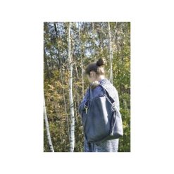 Torba hobo XXL - grafit. Szare torebki klasyczne damskie Pracownia 166, w paski, z syntetyku, bez dodatków. Za 149,00 zł.