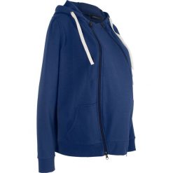 Bluza rozpinana ciążowa z wstawką niemowlęcą na nosidełko bonprix kobaltowy. Niebieskie bluzy niemowlęce bonprix. Za 139,99 zł.