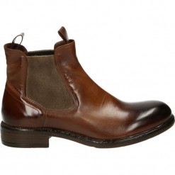 Botki męskie - P07003 VI CUO. Brązowe botki męskie Venezia, ze skóry. Za 639,00 zł.
