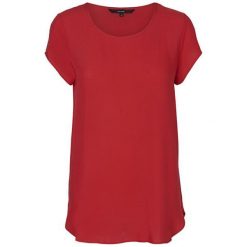 Vero Moda Bluzka damska Boca Ss Bluza Noos Chinese Red (rozmiar XS). Czerwone bluzki damskie Vero Moda, xs, bez wzorów, bez kołnierzyka, bez rękawów. W wyprzedaży za 37,00 zł.