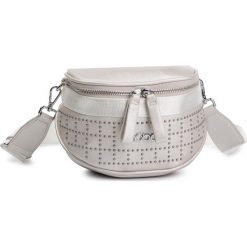 Torebka NOBO - NBAG-G3220-C000 Srebrny. Szare listonoszki damskie Nobo, z materiału, wizytowe. W wyprzedaży za 119,00 zł.