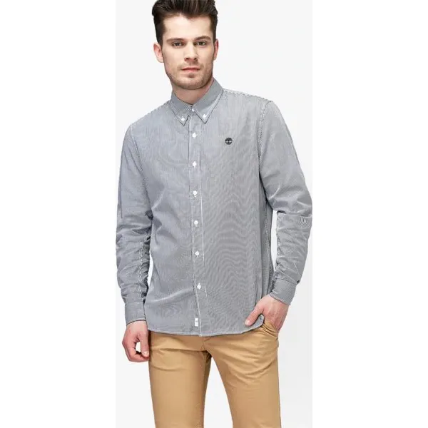 Timberland Koszula Ls Wellfleet Solid Oxford , multicolor, rozmiar XXXL. Koszule męskie Timberland, m, z haftami, z bawełny, bez kołnierzyka, bez rękawów. W wyprzedaży za 229,99 zł.