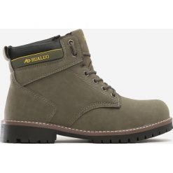 Khaki Trapery Twisp. Brązowe buty trekkingowe męskie Born2be, na zimę, z nubiku, na sznurówki. Za 159,99 zł.