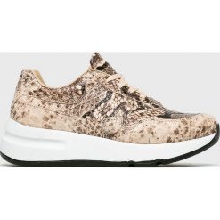 Answear - Buty. Pomarańczowe buty sportowe damskie ANSWEAR, bez wzorów, ze skóry, sportowe. W wyprzedaży za 99,90 zł.