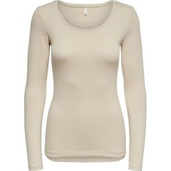 ONLY T-shirt damski na Live Love New Ls O-neck Top Noos Oatmeal Melange (rozmiar XS). Topy damskie ONLY, xs, bez wzorów, z okrągłym kołnierzem. W wyprzedaży za 43,00 zł.