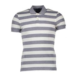 Koszulki polo: Koszulka polo w kolorze szaro-białym