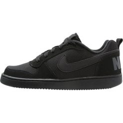Nike Sportswear COURT BOROUGH Tenisówki i Trampki black. Czarne trampki dziewczęce Nike Sportswear, ze skóry. W wyprzedaży za 179,55 zł.