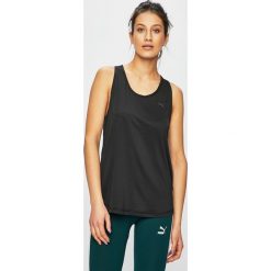 Puma - Top. Czarne topy damskie marki Puma, s, z elastanu, z okrągłym kołnierzem. Za 119,90 zł.