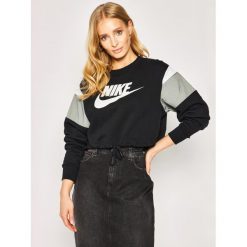 Bluza NIKE Nsw Crew CJ2308. Czarne bluzy damskie Nike, s, bez wzorów, z nylonu, bez rękawów, bez kaptura. Za 209,00 zł.