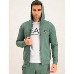 Bluza EA7 Emporio Armani 8NPM15 PJ05Z 1858. Zielone bluzy męskie EA7 Emporio Armani, xxl, bez wzorów, z bawełny, bez kołnierzyka, bez rękawów, bez kaptura. W wyprzedaży za 399,00 zł.