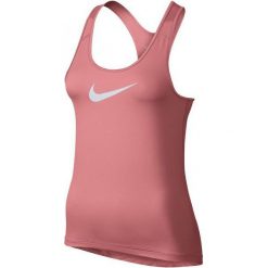 Nike Koszulka Treningowa W Np Tank L. Różowe t-shirty damskie marki Nike, l, z materiału, na fitness i siłownię, dri-fit (nike). W wyprzedaży za 85,00 zł.
