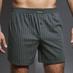 Męskie bokserki CORNETTE Comfort Grey. Szare bokserki męskie marki Astratex, z bawełny. Za 37,99 zł.