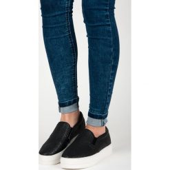 Trampki damskie slip on: Plecione trampki na platformie GITANA