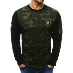 Bluzy męskie: Bluza męska woodland camo (bx2229)