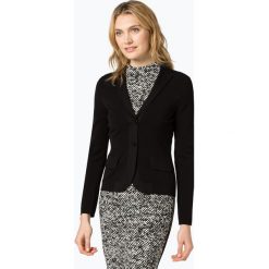 Marc Cain Collections - Blezer damski, czarny. Czarne bolerka i narzutki damskie Marc Cain Collections, bez wzorów, z dżerseju, bez rękawów. Za 949,95 zł.