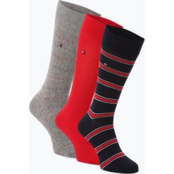 Tommy Hilfiger - Skarpety męskie pakowane po 3 szt., czerwony. Czerwone skarpetki męskie TOMMY HILFIGER, bez wzorów. Za 89,95 zł.