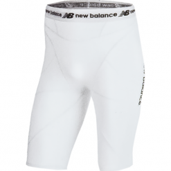 Szorty kompresyjne - MS710139WT. Spodenki sportowe męskie New Balance, na jesień, xl, bez wzorów, z poliesteru, sportowe, na fitness i siłownię. W wyprzedaży za 129,99 zł.