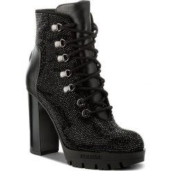 Botki BALDININI - 817042P83BRICA0000 Africa Nero. Czarne buty zimowe damskie marki Baldinini, ze skóry, na obcasie. W wyprzedaży za 1339,00 zł.