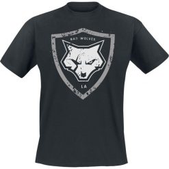 Bad Wolves Distressed Shield Logo T-Shirt czarny. Czarne t-shirty męskie z nadrukiem marki Bad Wolves, xl, z dekoltem na plecach. Za 74,90 zł.