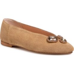 Baleriny HEGO'S MILANO - 1231 Tan. Brązowe baleriny damskie Hego's Milano, bez wzorów, ze skóry, klasyczne, bez obcasa, na płaskiej podeszwie, bez zapięcia. Za 499,00 zł.