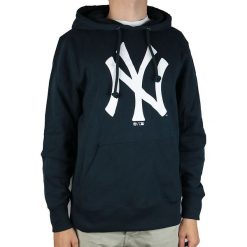 47 Brand MLB New York Yankees Po Hoodie 353209 bluzy męskie granatowe XL. Pomarańczowe bluzy męskie 47 Brand, xl, bez wzorów, z bawełny, sportowe, z kapturem, bez rękawów. W wyprzedaży za 199,99 zł.