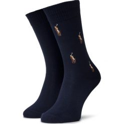 Skarpety Wysokie Męskie POLO RALPH LAUREN - 449799744001 r.OS Nvml. Niebieskie skarpetki męskie Polo Ralph Lauren, bez wzorów, z elastanu. Za 59,00 zł.