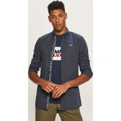 Tommy Jeans - Koszula. Niebieskie koszule męskie Tommy Jeans, s, bez wzorów, z bawełny, casualowe, button down, z długim rękawem. Za 359,90 zł.
