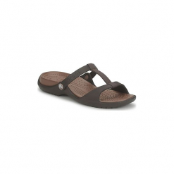Klapki Crocs CLEO III. Pomarańczowe klapki damskie Crocs, bez wzorów, bez obcasa. Za 103,20 zł.