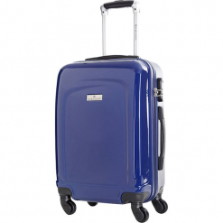 Walizka w kolorze granatowym - 70 l. Niebieskie walizki Platinium, z materiału. W wyprzedaży za 239,95 zł.