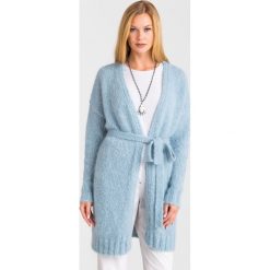 KARDIGAN OMERO WEEKEND MAX MARA. Niebieskie swetry damskie s, w paski, z dzianiny. Za 719,40 zł.