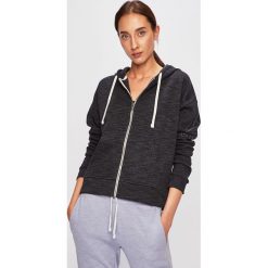 Reebok - Bluza. Czarne bluzy damskie Reebok, s, bez wzorów, z elastanu, bez rękawów, z kapturem. W wyprzedaży za 199,90 zł.