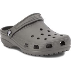 Klapki CROCS - Classic Clog K 204536 Slate Grey. Szare sandały chłopięce Crocs, z tworzywa sztucznego, bez zapięcia. Za 119,00 zł.